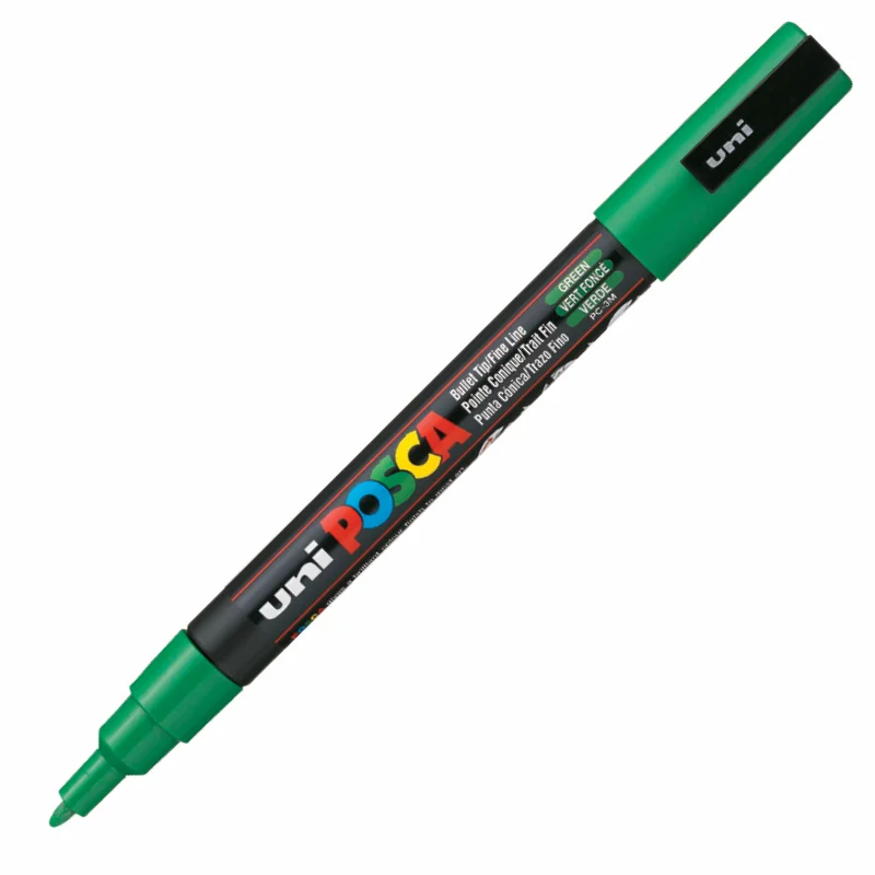UNİ-BALL PC-3M POSCA SU BAZLI MARKER YEŞİL 0.9 (Best)