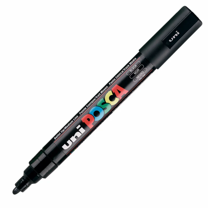 UNİ-BALL PC-5M-POSCA SU BAZLI MARKER SİYAH 1.8 (Best)
