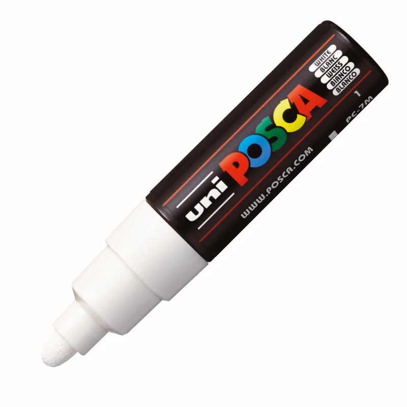 UNİ-BALL PC-7M -POSCA SU BAZLI MARKER BEYAZ 4,5-5,5 (Best)