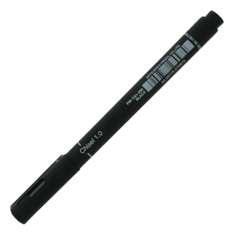 UNİ-BALL PIN CS1-200 SİYAH CS1 FINE LINE KESİK UÇ (Best)