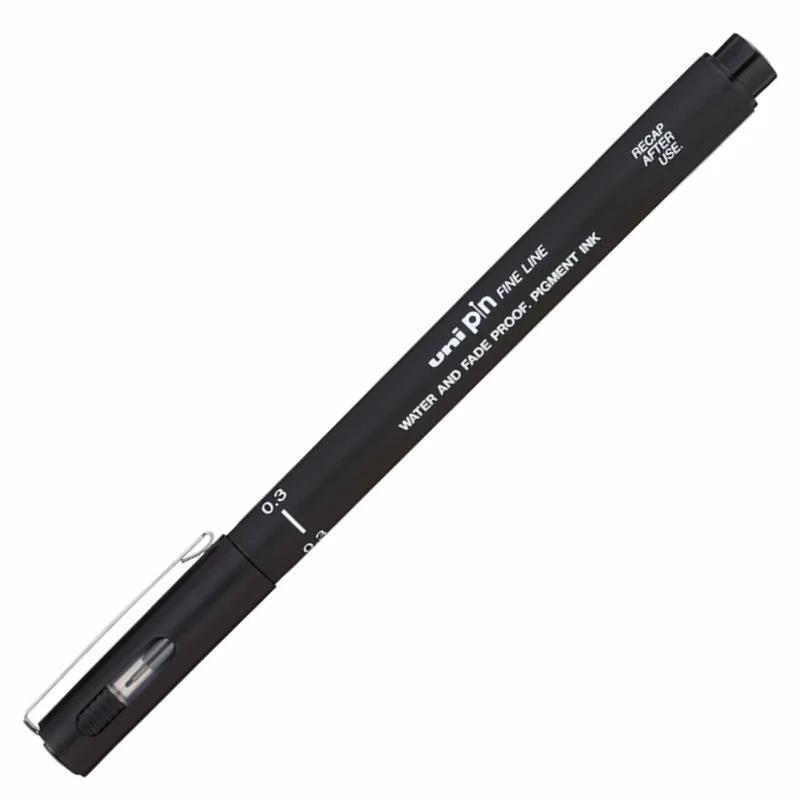 UNİ-BALL PIN03-200 FINELINE SİYAH ÇİZİM KALEMİ (Best)