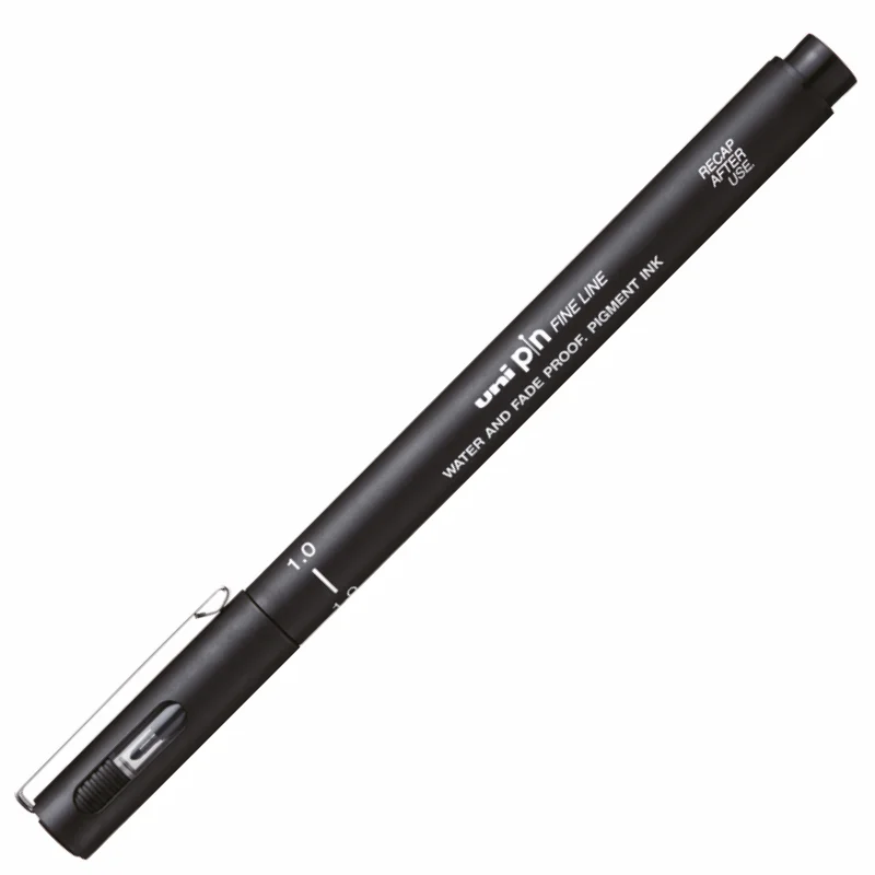 UNİ-BALL PIN10-200 FINELINE SİYAH ÇİZİM KALEMİ (Best)