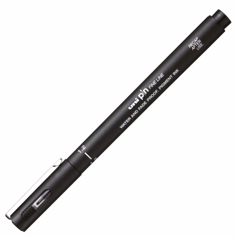 UNİ-BALL PIN12-200 FINELINE 1.2 SİYAH ÇİZİM KALEMİ (Best)