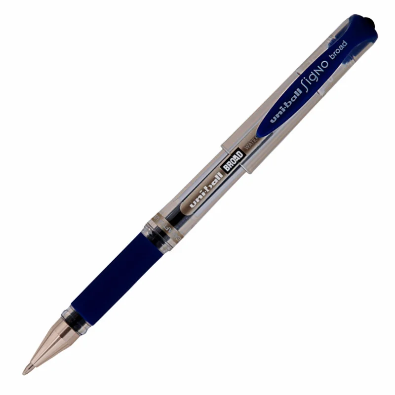 UNİ-BALL UM-153 MAVİ/SİYAH BROAD JEL KALEM (Best)