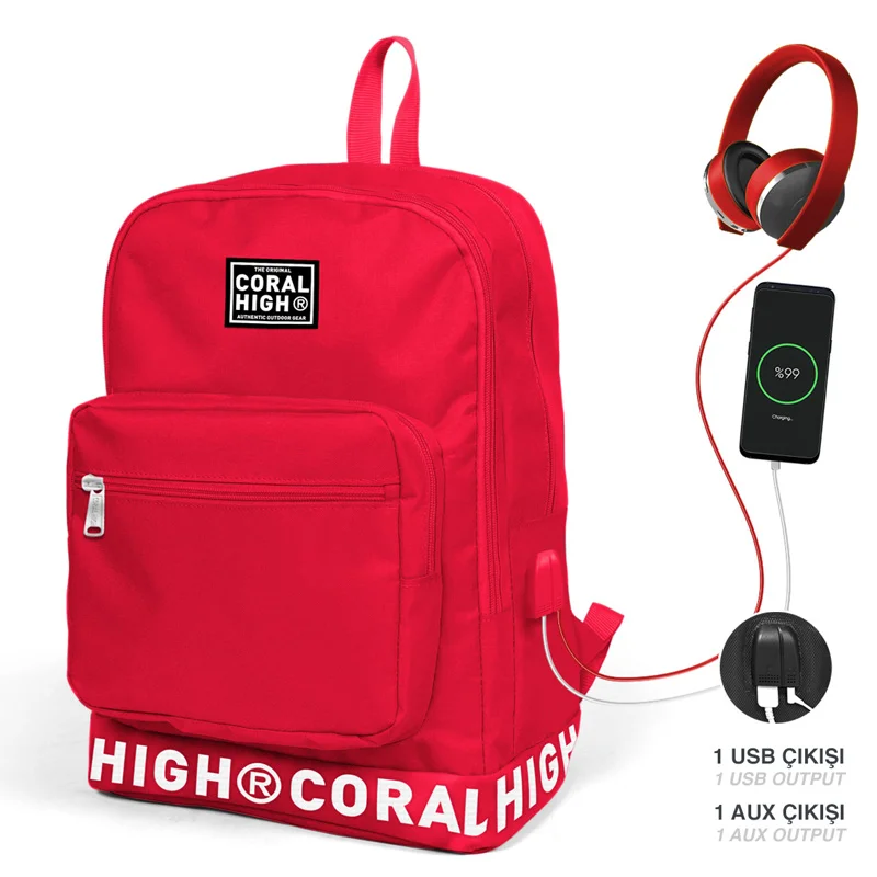 YAYGAN 24103 CORAL HIGH SIRT ÇANTASI USB+AUX (Best)