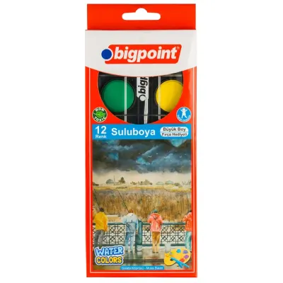 Bigpoint Suluboya 12 Renk - Büyük Boy