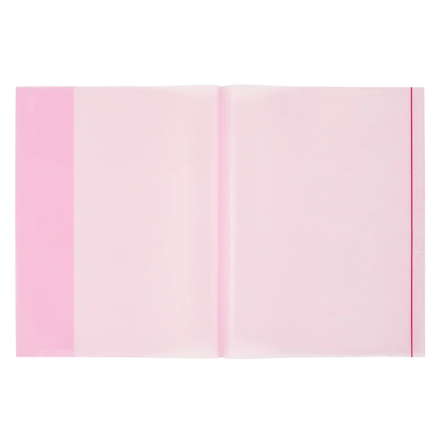 Bigpoint A4 Hazır Defter Kabı 5'li Paket Şeffaf Kırmızı