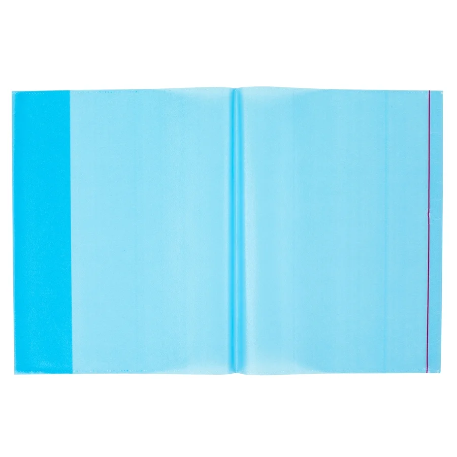 Bigpoint A4 Hazır Defter Kabı 5'li Paket Şeffaf Mavi