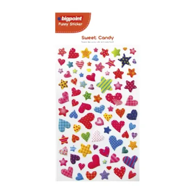 Bigpoint Sticker Karışık Kalpler ve Yıldızlar