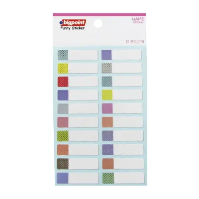 Bigpoint Sticker School Safari Hayvanları 2 Yaprak