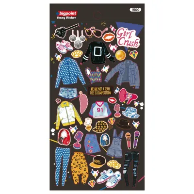 Bigpoint Sticker Kız Kıyafetleri Giydir