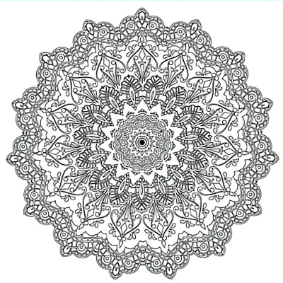 Bigpoint Baskılı Pres Tuval 30x30cm Mandala