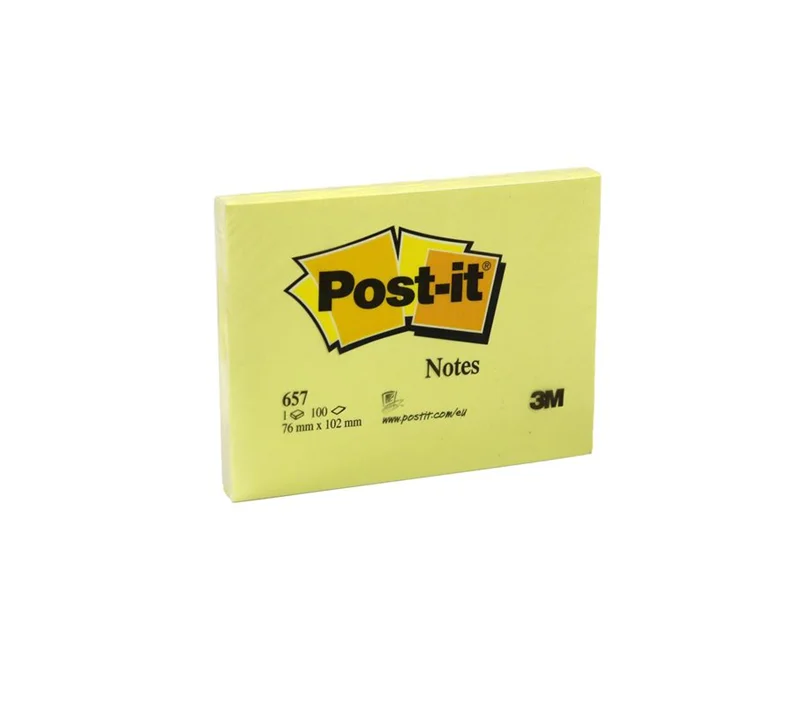 3M 657 76x102 SARI POSTİT (Best)