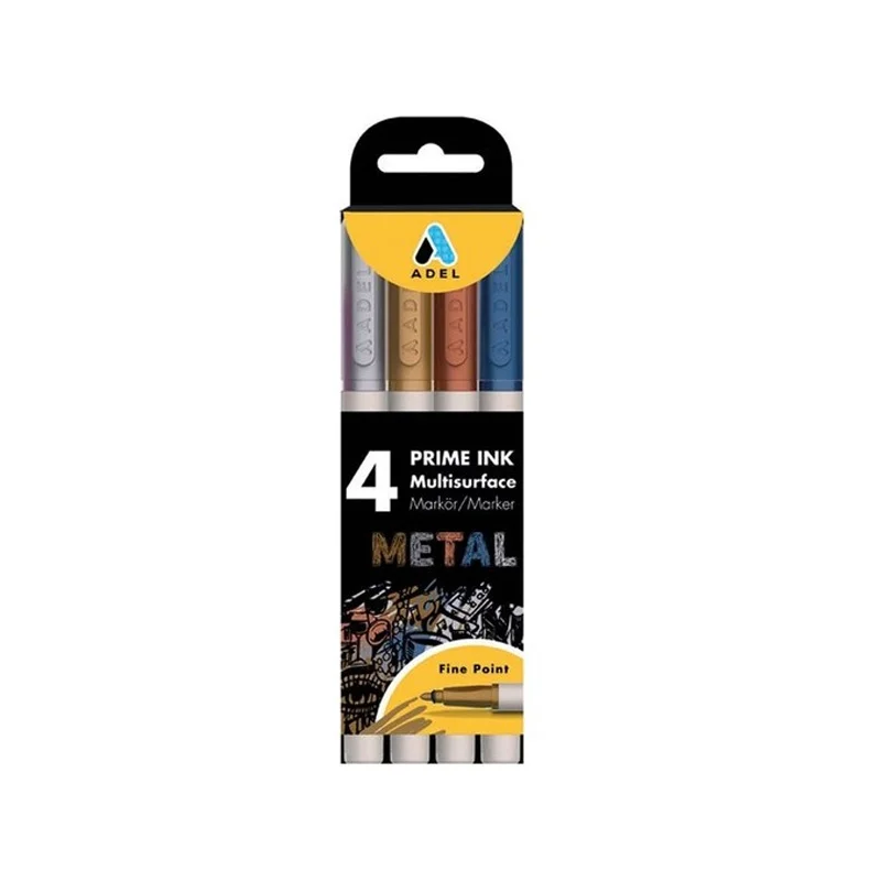 ADEL PRIME 4 RENK METALİK MULTİSURFACE BOLDLINER KALEM 2201000104 (Best)