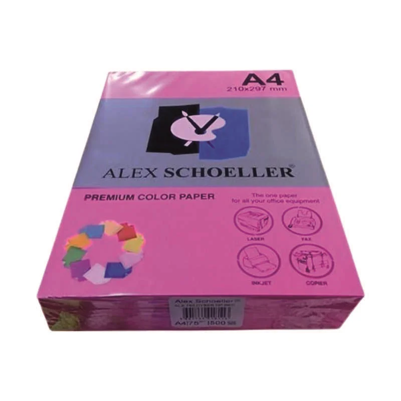 ALEX ALX-742 A4 FOSFORLU PEMBE FOTOKOPİ KAĞIDI 500 LÜ (Best)