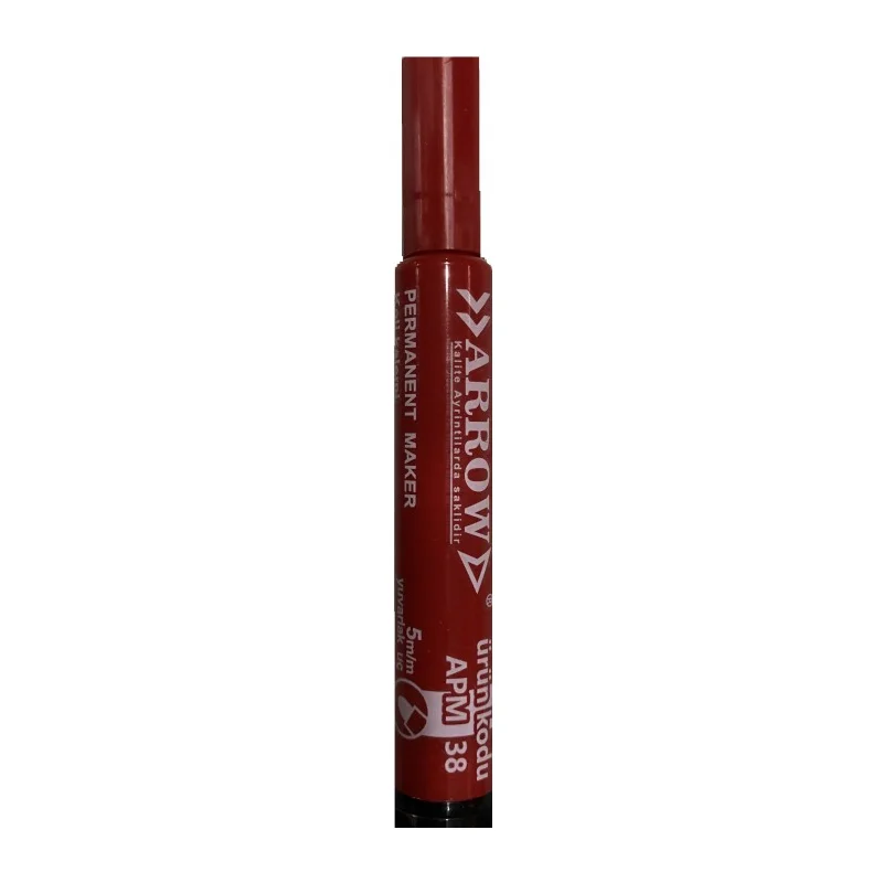 ARROW PERMANENT KIRMIZI KESİK UÇ KOLİ KALEMİ (Best)