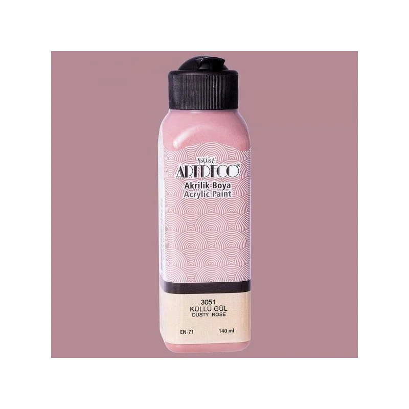 ARTDECO AKRİLİK BOYA 140 ML KÜLLÜ GÜL 070R-3051 (Best)