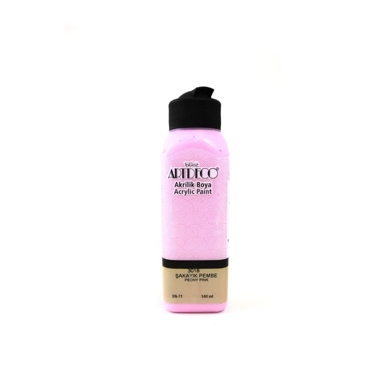 ARTDECO AKRİLİK BOYA 140 ML ŞAK. PEMBE 070R-3018 (Best)