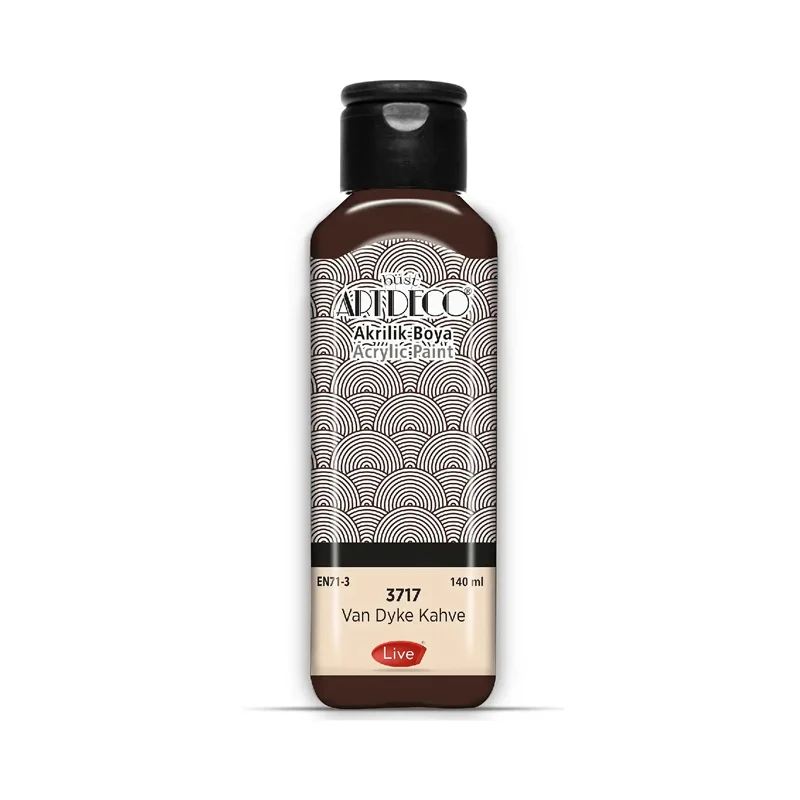 ARTDECO AKRİLİK BOYA 140 ML VAN DYKE KAHVE 070R-3717 (Best)