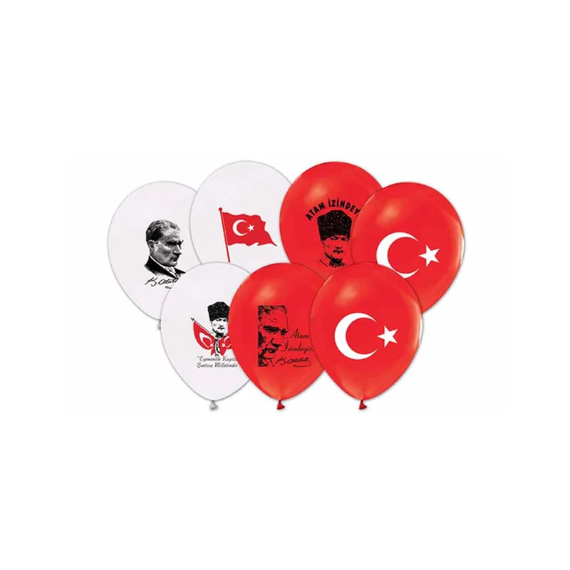 BALON 12-A BASKILI ATA/BAYRAK/NAZAR 100 LÜ (Best)