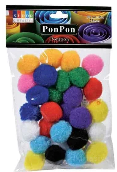 SÜDOR PONPON 25 MM 30'LU SS14-2