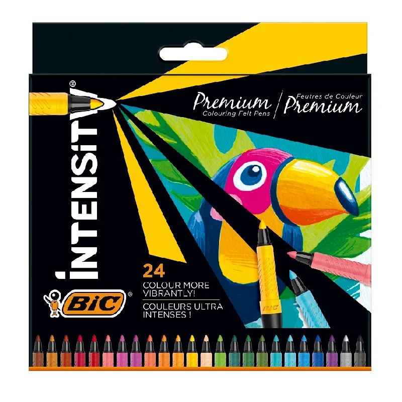 BİC INTENSITY 24 RENK KEÇE UÇLU KALEM FINE 3806080 (Best)