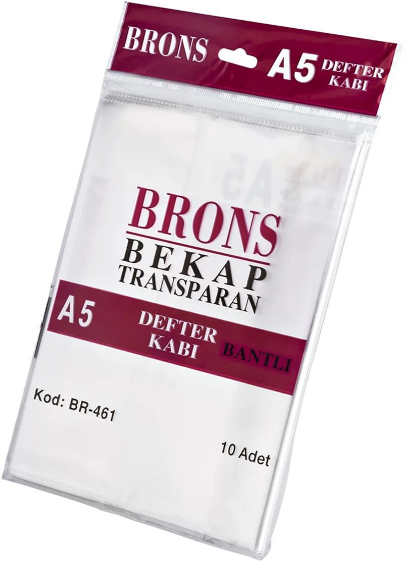 BRONS A5 HAZIR DEFTER KABI ŞEFFAF 10 LU BR-446/443/461 (Best)