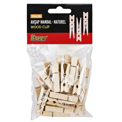 BRONS AHŞAP MANDAL NATUREL KÜÇÜK BR-906 (Best)
