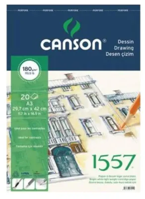 CANSON 1557 35x50 RESİM KAĞIDI 200 GR.125 Lİ PK.204121512 (Best)