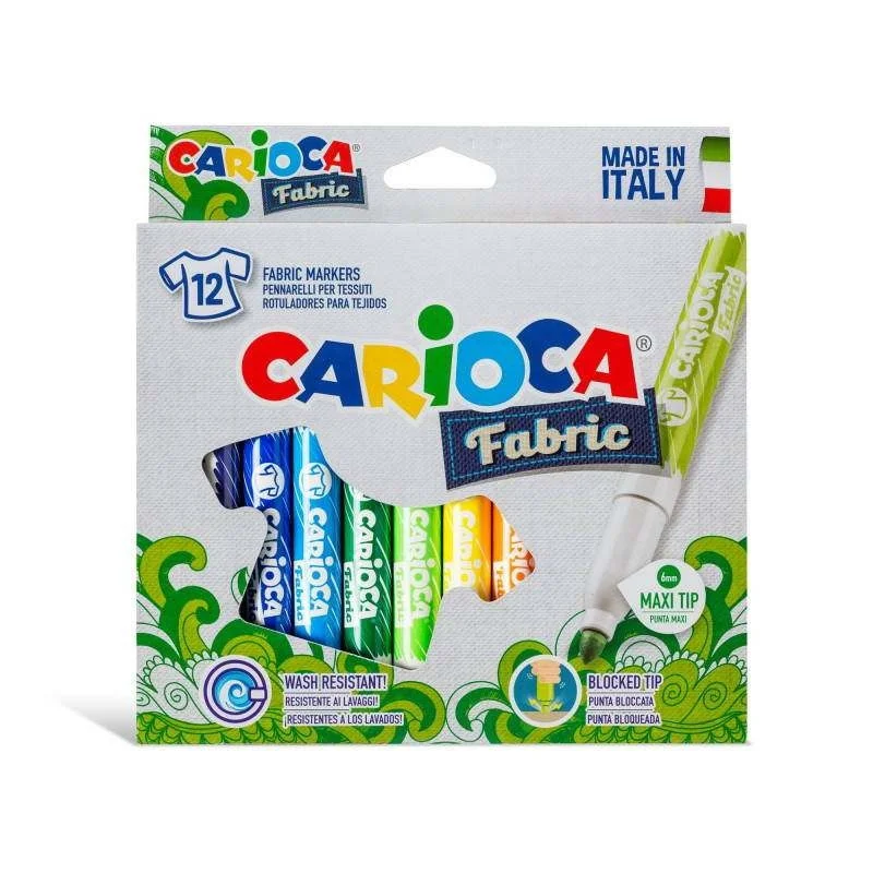CARIOCA 12 RENK KUMAŞ BOYAMA KALEMİ 40957 (Best)
