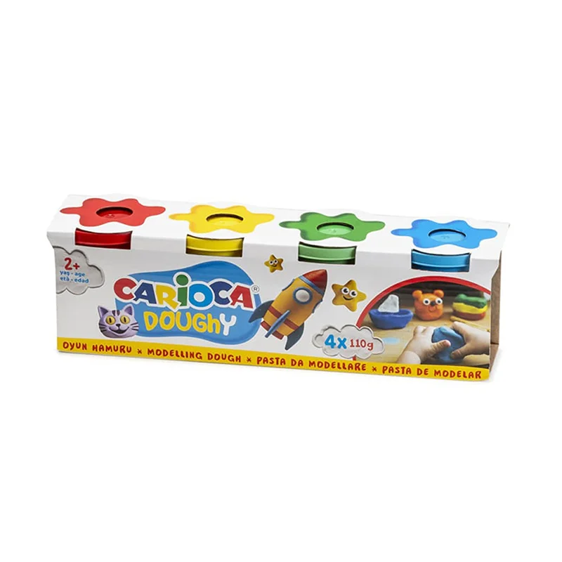 CARIOCA 4 RENK OYUN HAMURU 4x120 GR 42178 (Best)