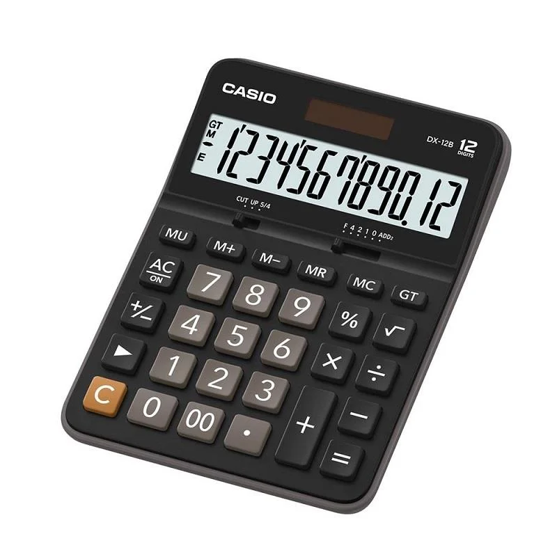 CASIO DX-12 B  MASA ÜSTÜ HESAP MAKİNESİ 12 HANE (Best)
