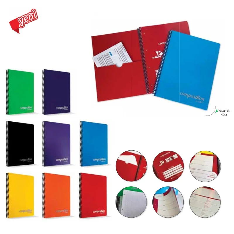 ÇINAR COMPOSİTİON A4 200 YP KARELİ SPR PP KPK DEFTER 72823 (Best)