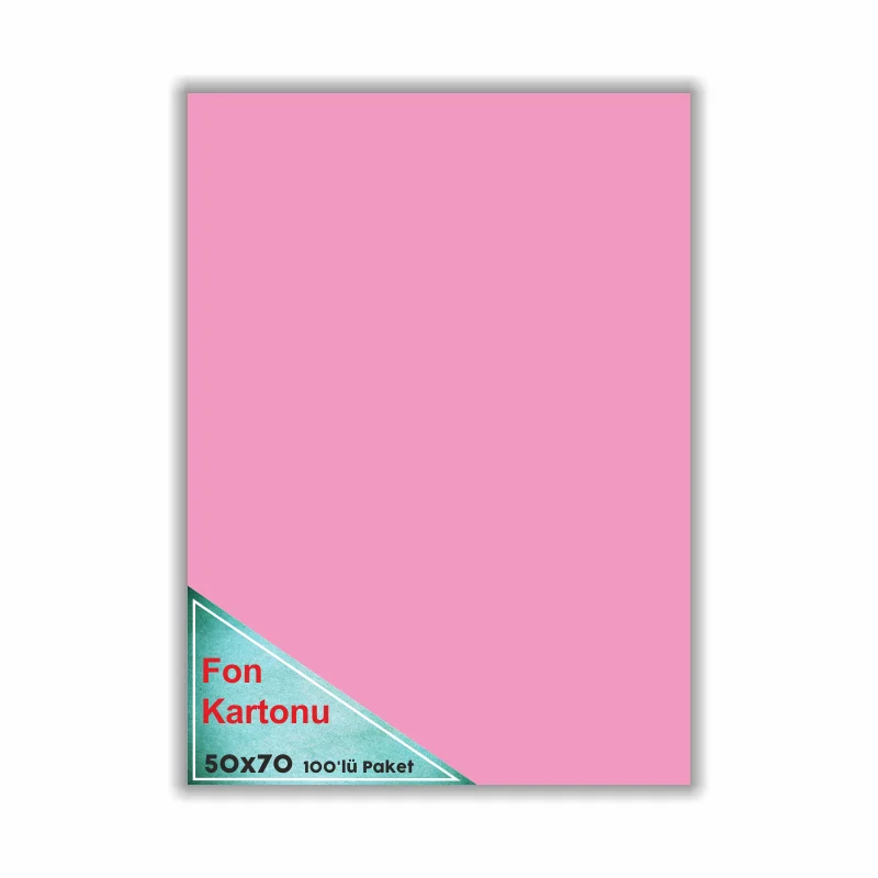 ÇINAR FON KARTONU PEMBE 48x68 100 LÜ 50006 (Best)