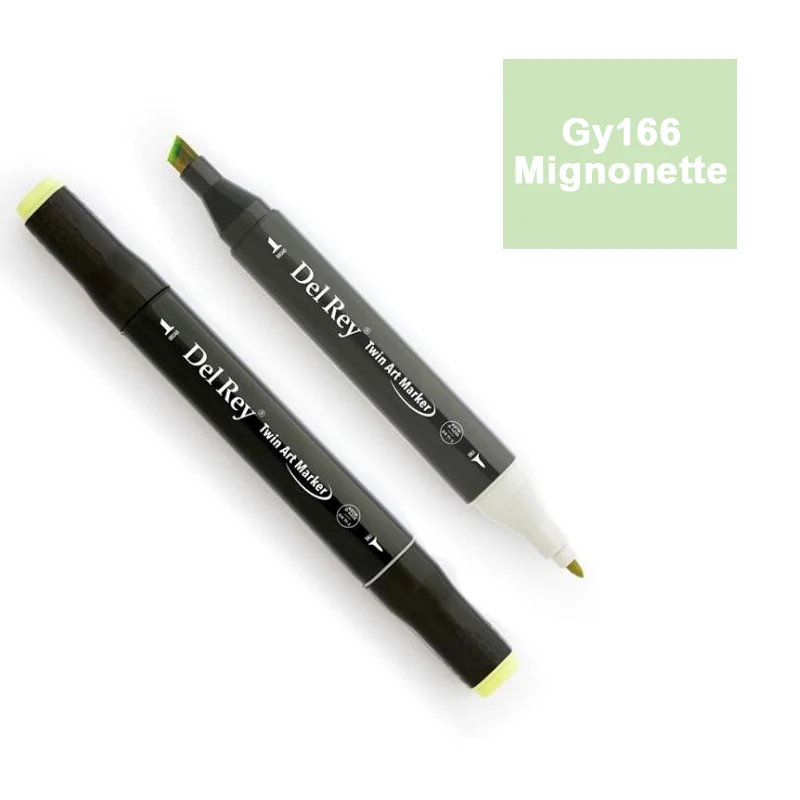 DEL REY TWIN MARKER GY166 MİGNONETTE ÇİFT UÇLU GRAFİK KALEMİ MN-DR166 (Best)