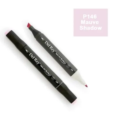 DEL REY TWIN MARKER P145 PALE LAVENDER ÇİFT UÇLU GRAFİK KALEMİ MN-DR145 (Best)