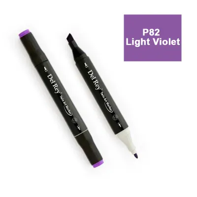 DEL REY TWIN MARKER P82 LİGHT VİOLET ÇİFT UÇLU GRAFİK KALEMİ MN-DR082 (Best)