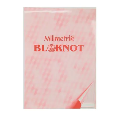 DİLMAN A3 KIRMIZI MİLİMETRİK BLOKNOT (Best)