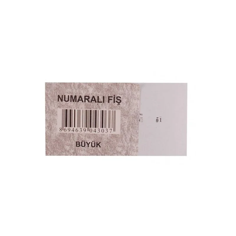 DİLMAN NUMARALI FİŞ BÜYÜK (Best)