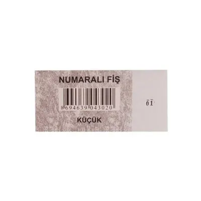 DİLMAN NUMARALI FİŞ KÜÇÜK (Best)