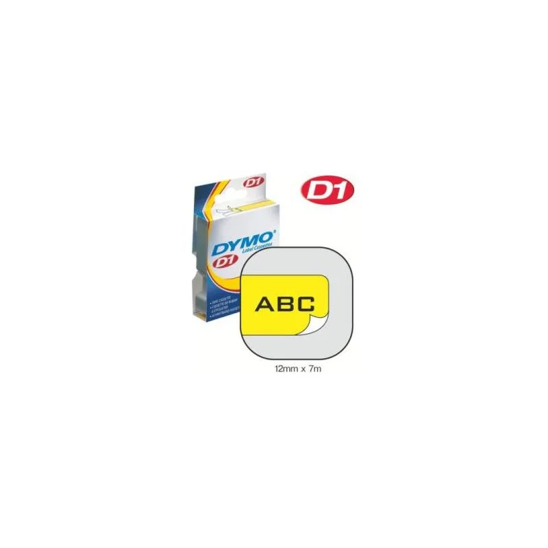 DYMO 12mmx7m ŞERİT SİYAH/SARI (D-45018) (Best)