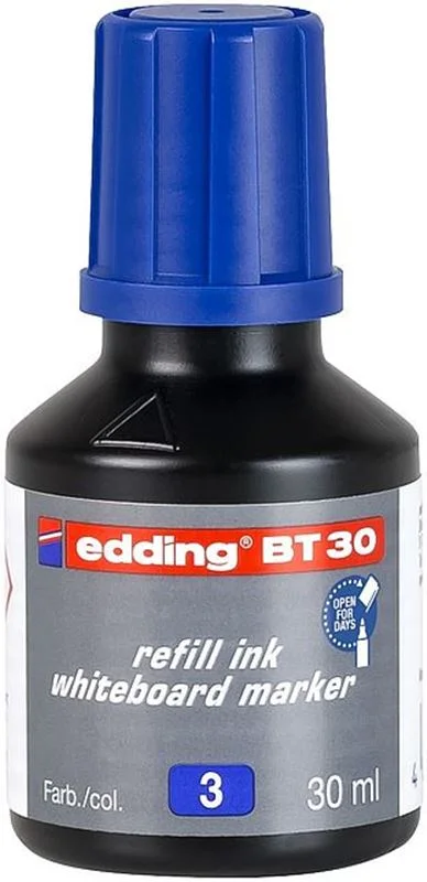 EDDİNG BT30 MAVİ TAHTA KALEMİ MÜREKKEBİ 30 ml (Best)