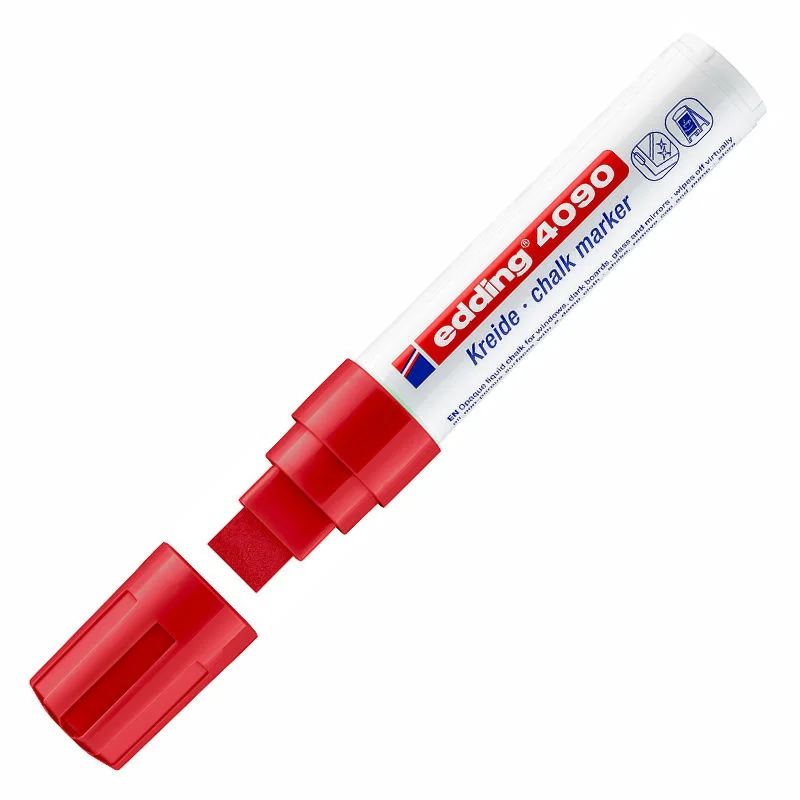 EDDİNG E-4090 KIRMIZI CAM KALEMİ (Best)