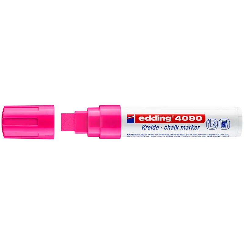 EDDİNG E-4090 PEMBE FOSFORLU CAM KALEMİ (Best)