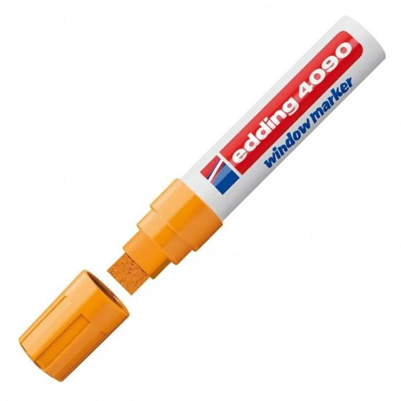 EDDİNG E-4090 TURUNCU FOSFORLU CAM KALEMİ (Best)