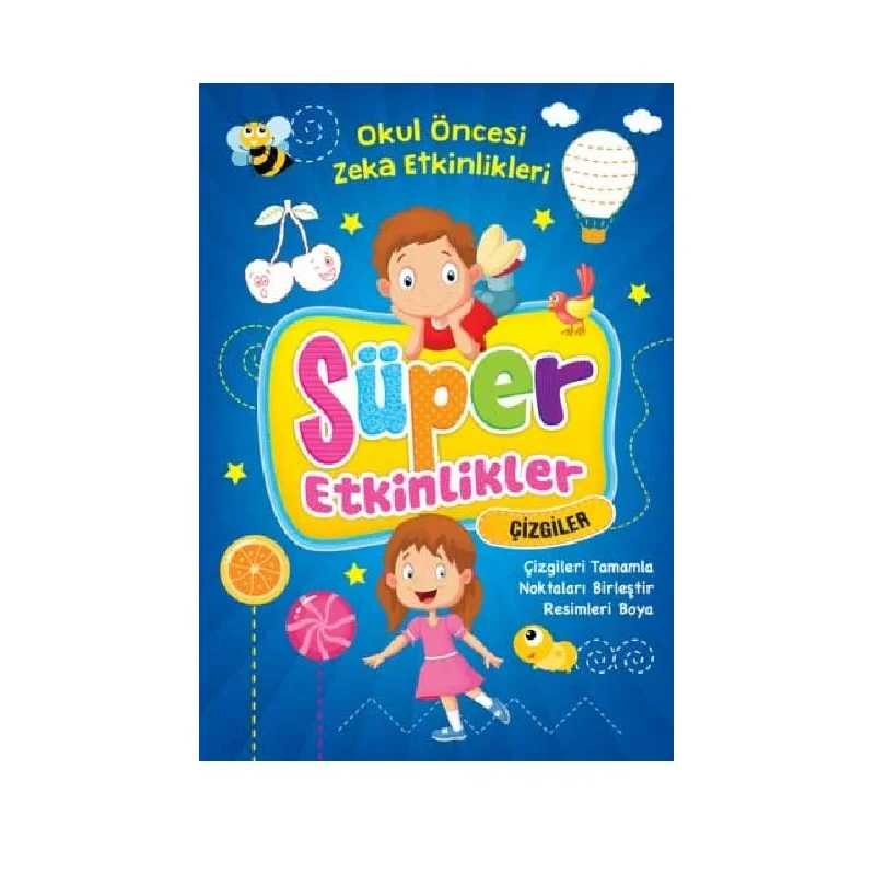 EMA ÇOCUK SÜPER ETKİNLİKLER KİTABI ÇİZGİLER (Best)