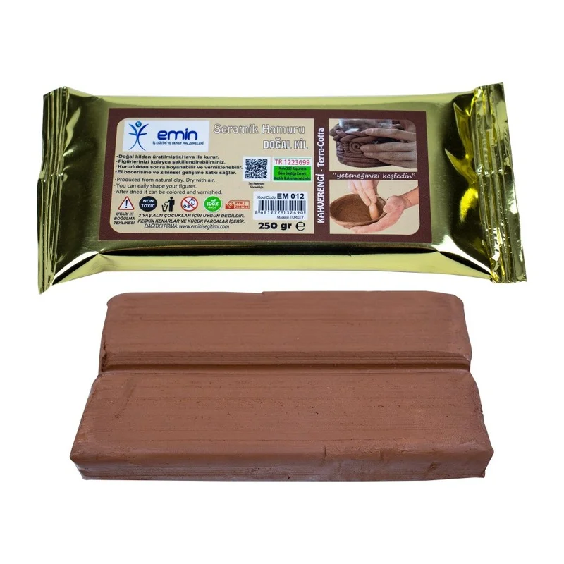 EMİN EM012 KİL HAMURU 250 GR KAHVERENGİ (Best)