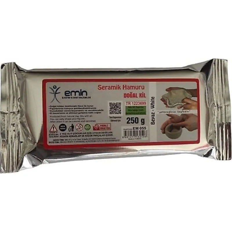EMİN EM055 KİL HAMURU 250 GR BEYAZ (Best)