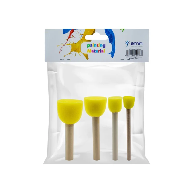 EMİN EM5001 4 LÜ PONPON SÜNGER FIRÇA (Best)