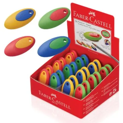 FABER 182330 ELİPS SİLGİ RENKLİ 24 LÜ KT (Best)